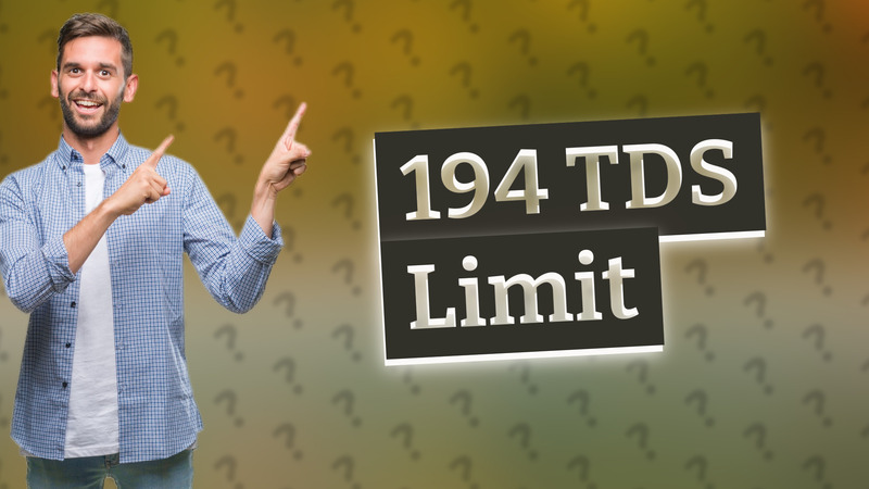 194 TDS Limit