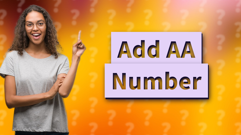 Add AA Number