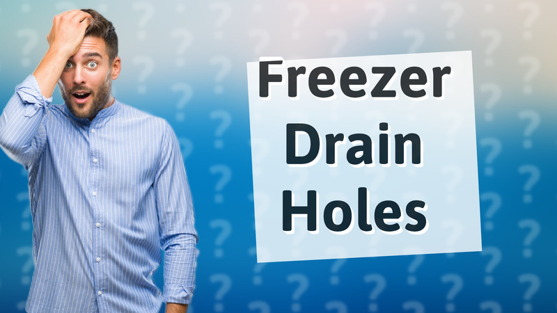 Freezer Drain Holes