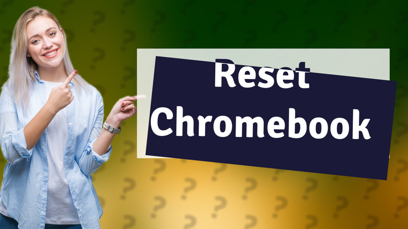 Reset Chromebook