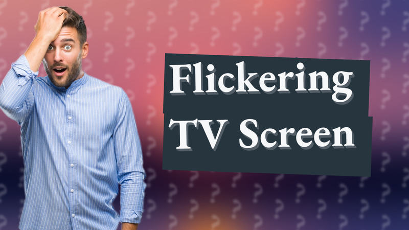 Flickering TV Screen