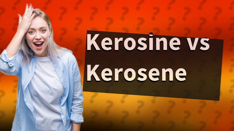 Kerosine vs Kerosene