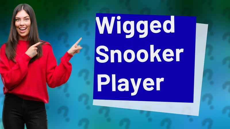 Wigged Snooker Player