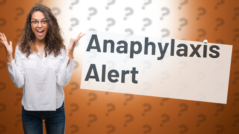 Anaphylaxis Alert