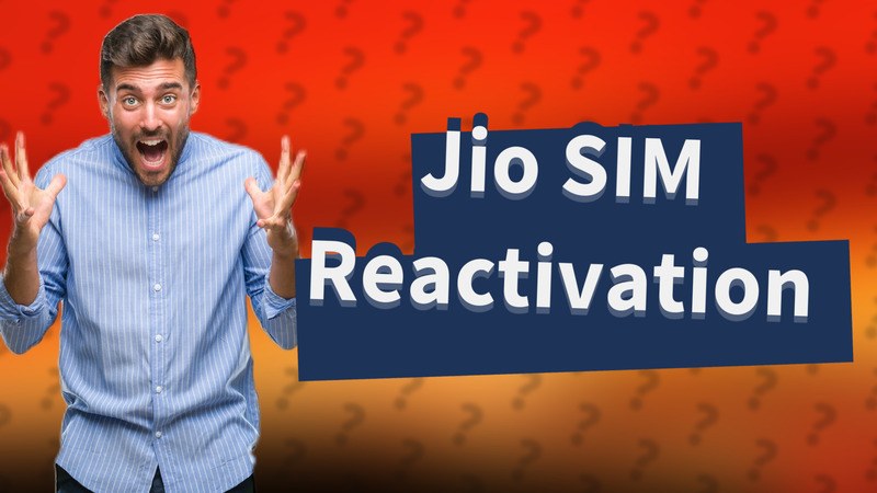 Jio SIM Reactivation
