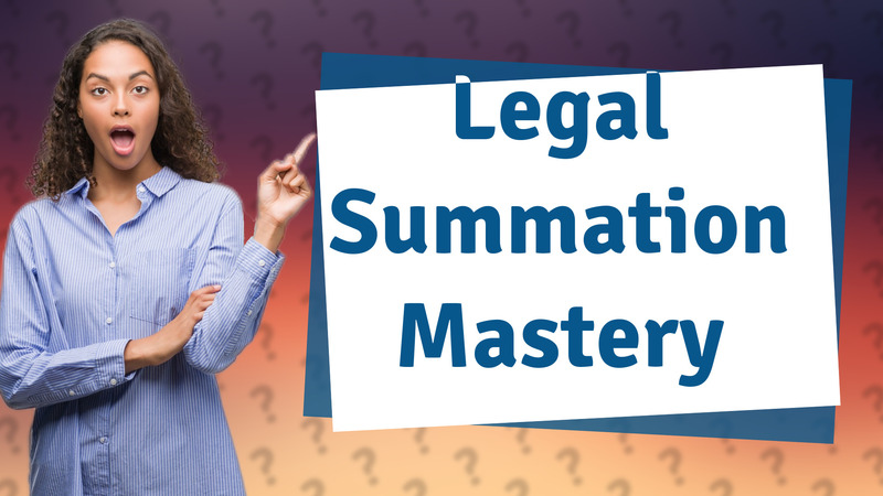 Legal Summation Mastery