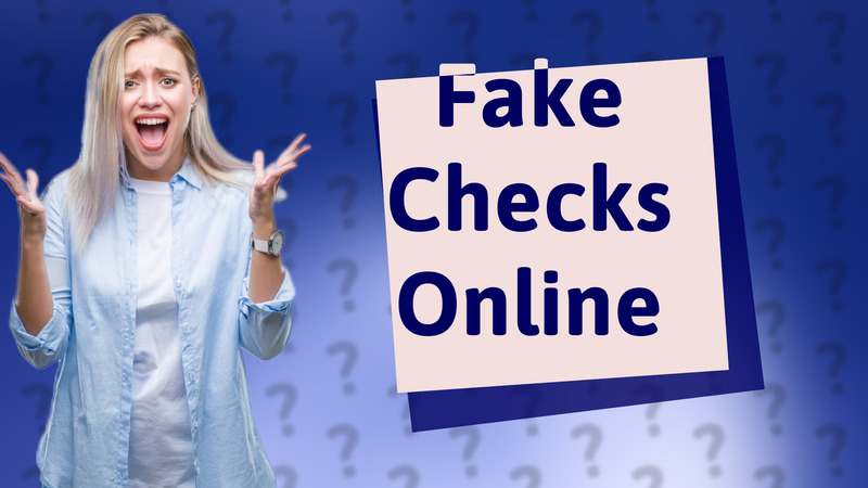 Fake Checks Online