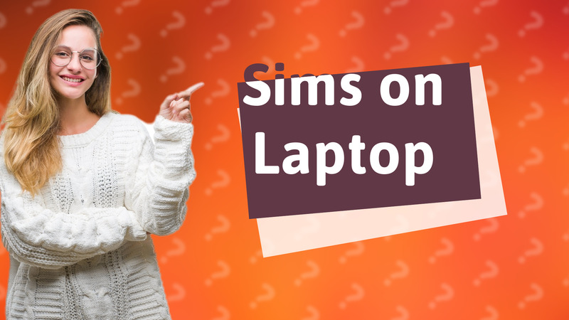 Sims on Laptop