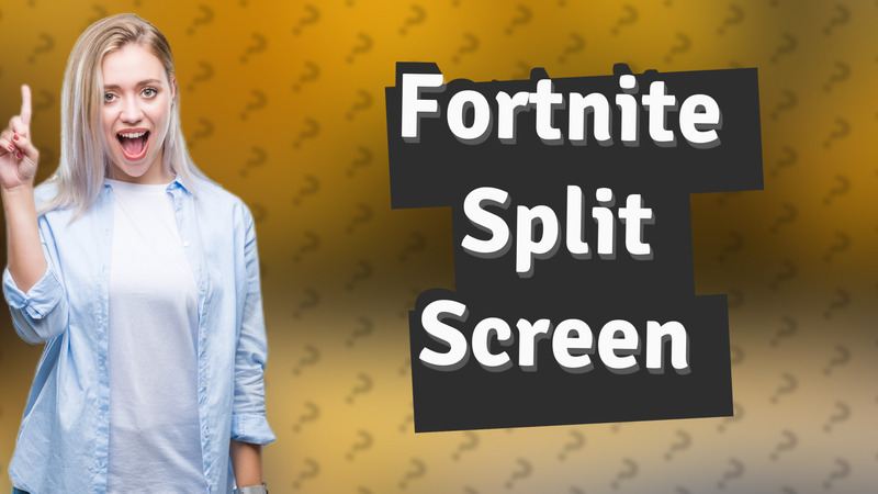 Fortnite Split Screen