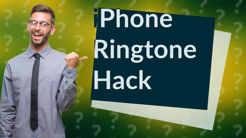 iPhone Ringtone Hack