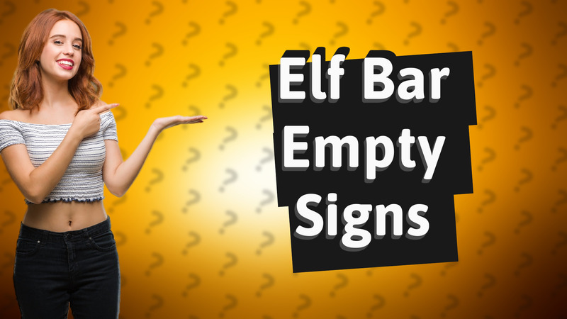 Elf Bar Empty Signs
