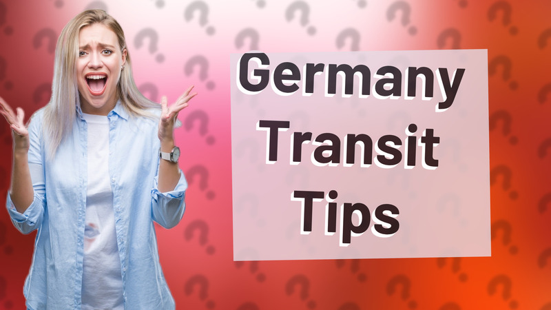 Germany Transit Tips