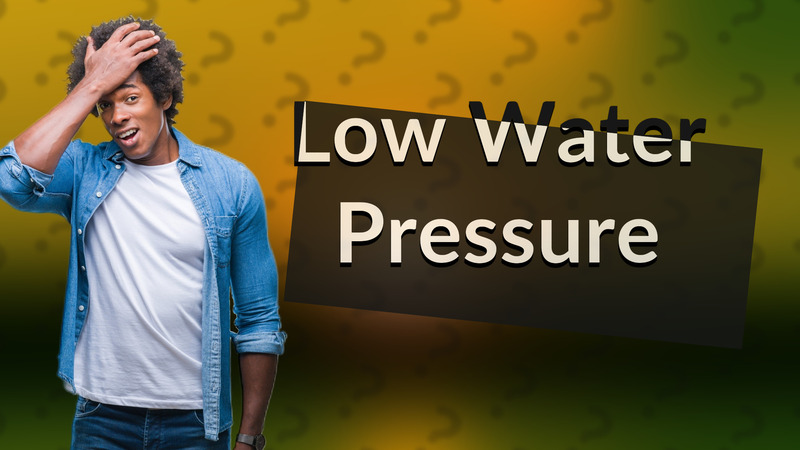 Low Water Pressure