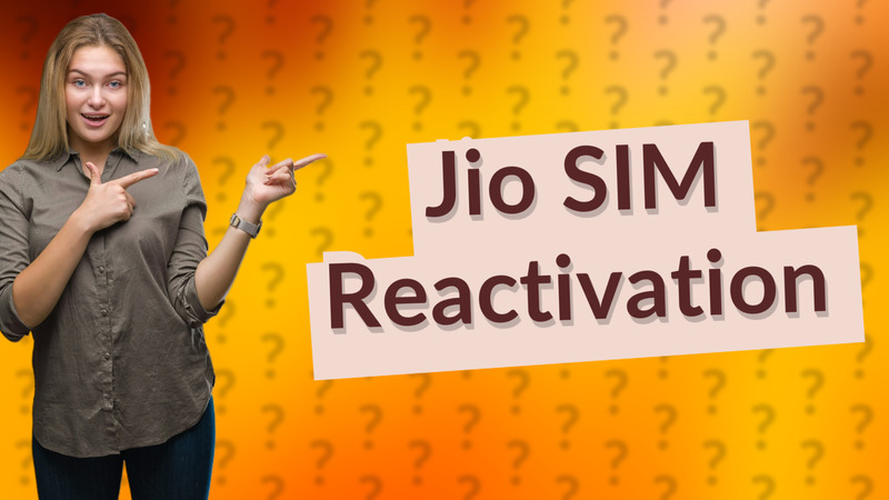 Jio SIM Reactivation