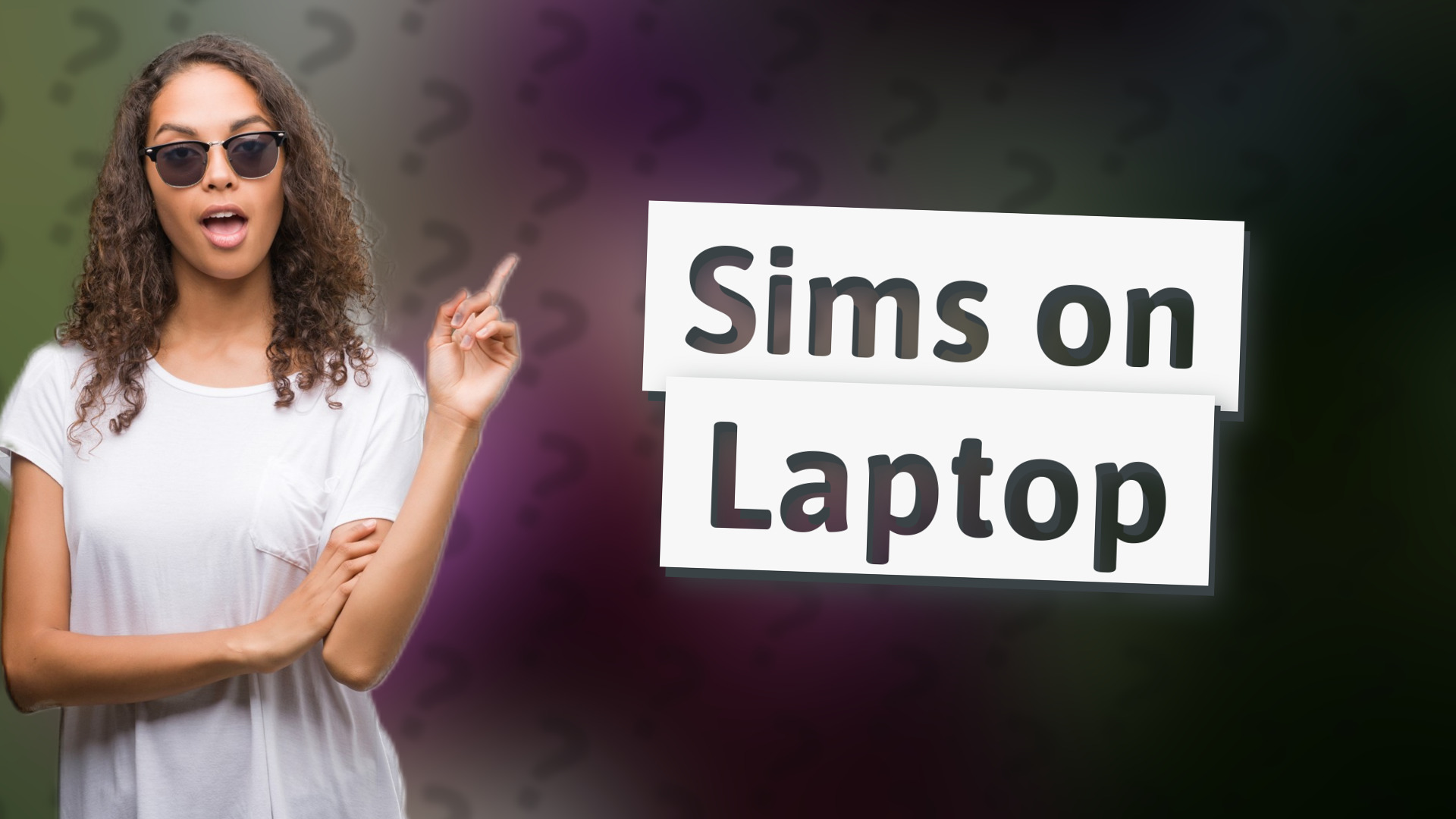 Sims on Laptop