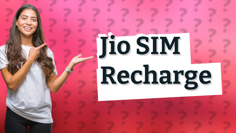 Jio SIM Recharge