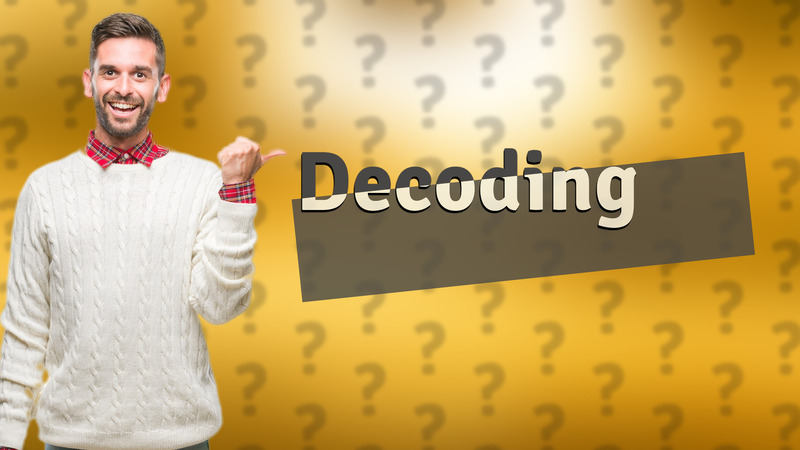 Decoding σ