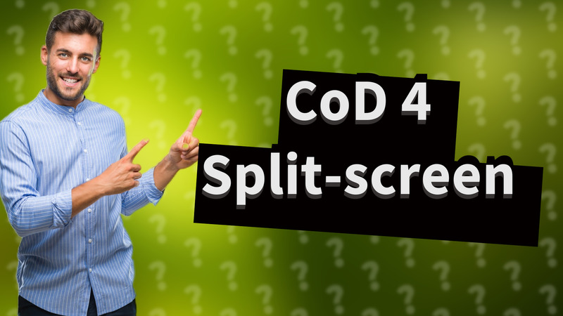 CoD 4 Split-screen