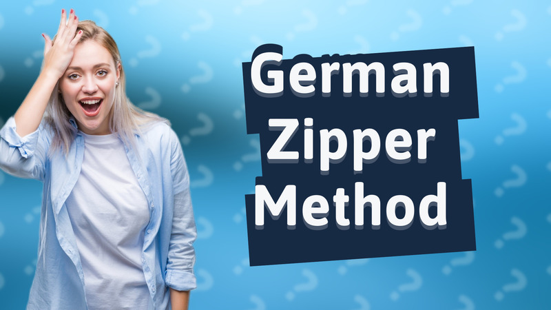 German Zipper Method