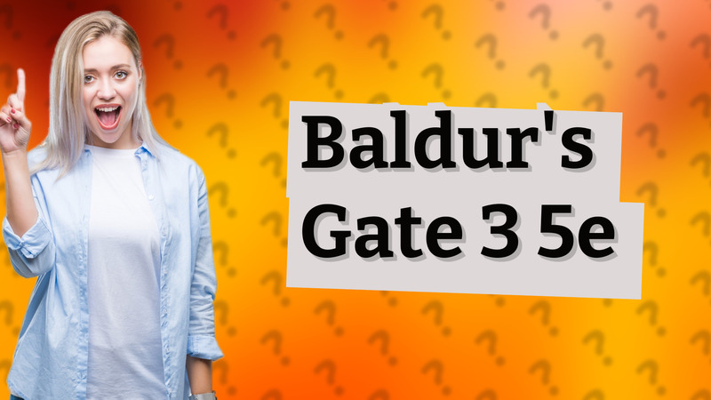 Baldur's Gate 3 5e
