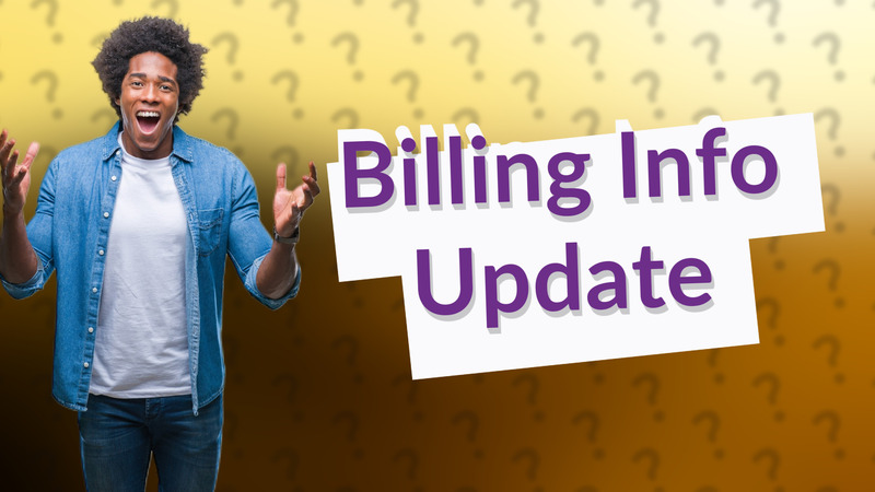 Billing Info Update