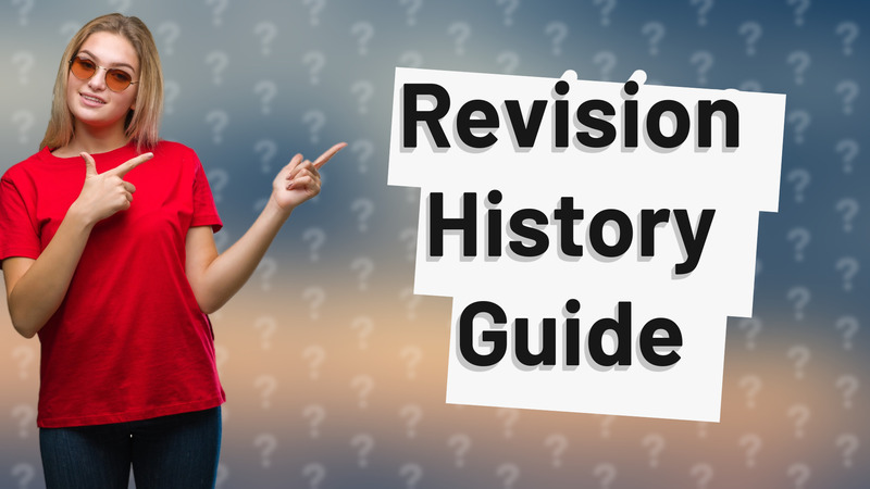 Revision History Guide