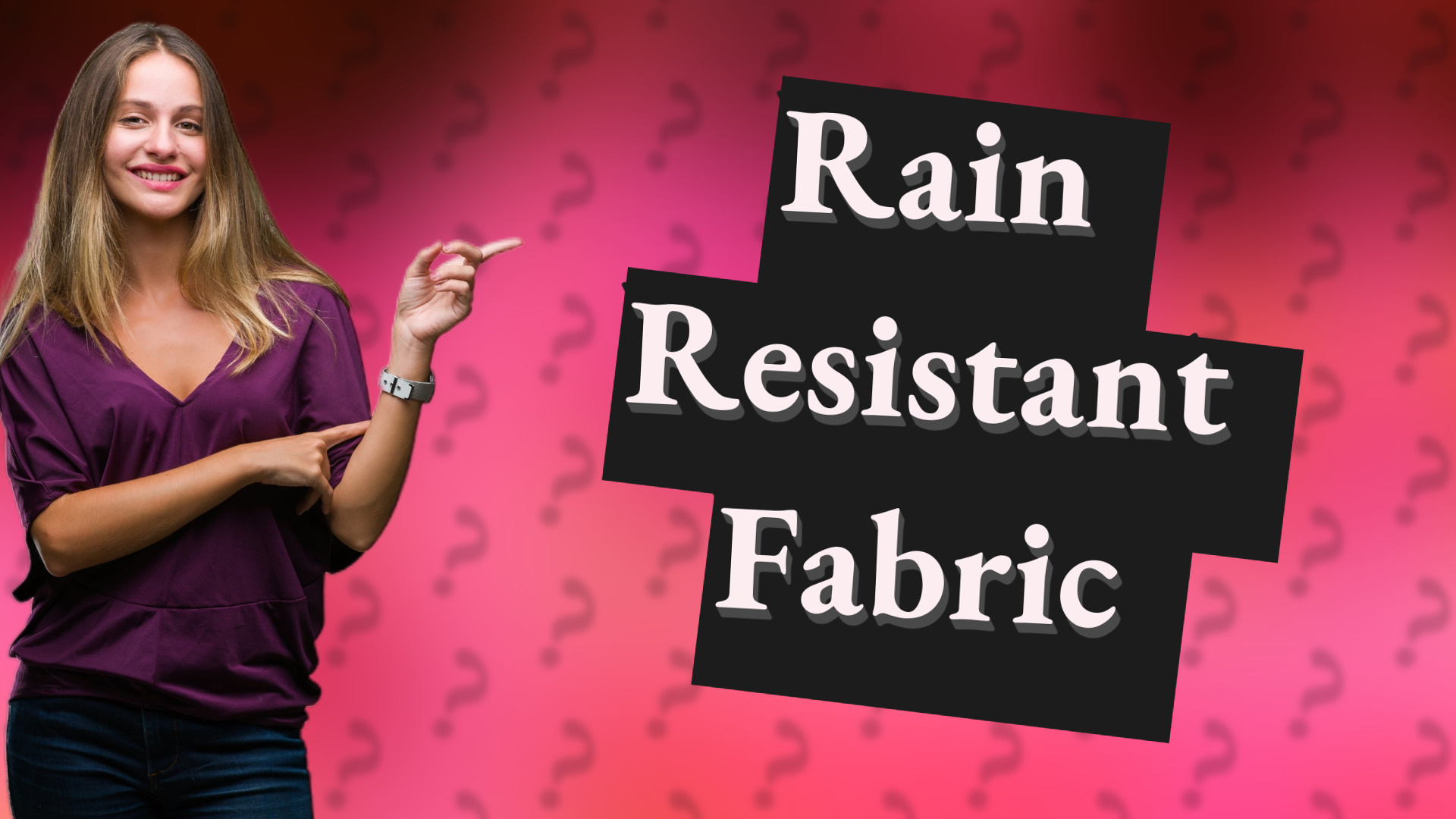 Rain Resistant Fabric