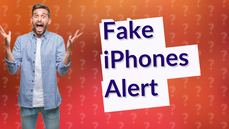 Fake iPhones Alert