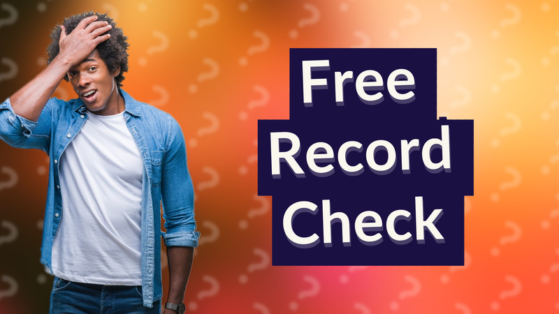 Free Record Check