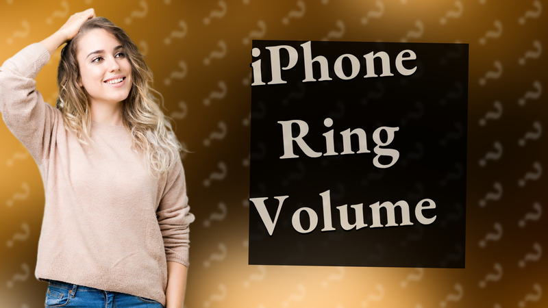 iPhone Ring Volume