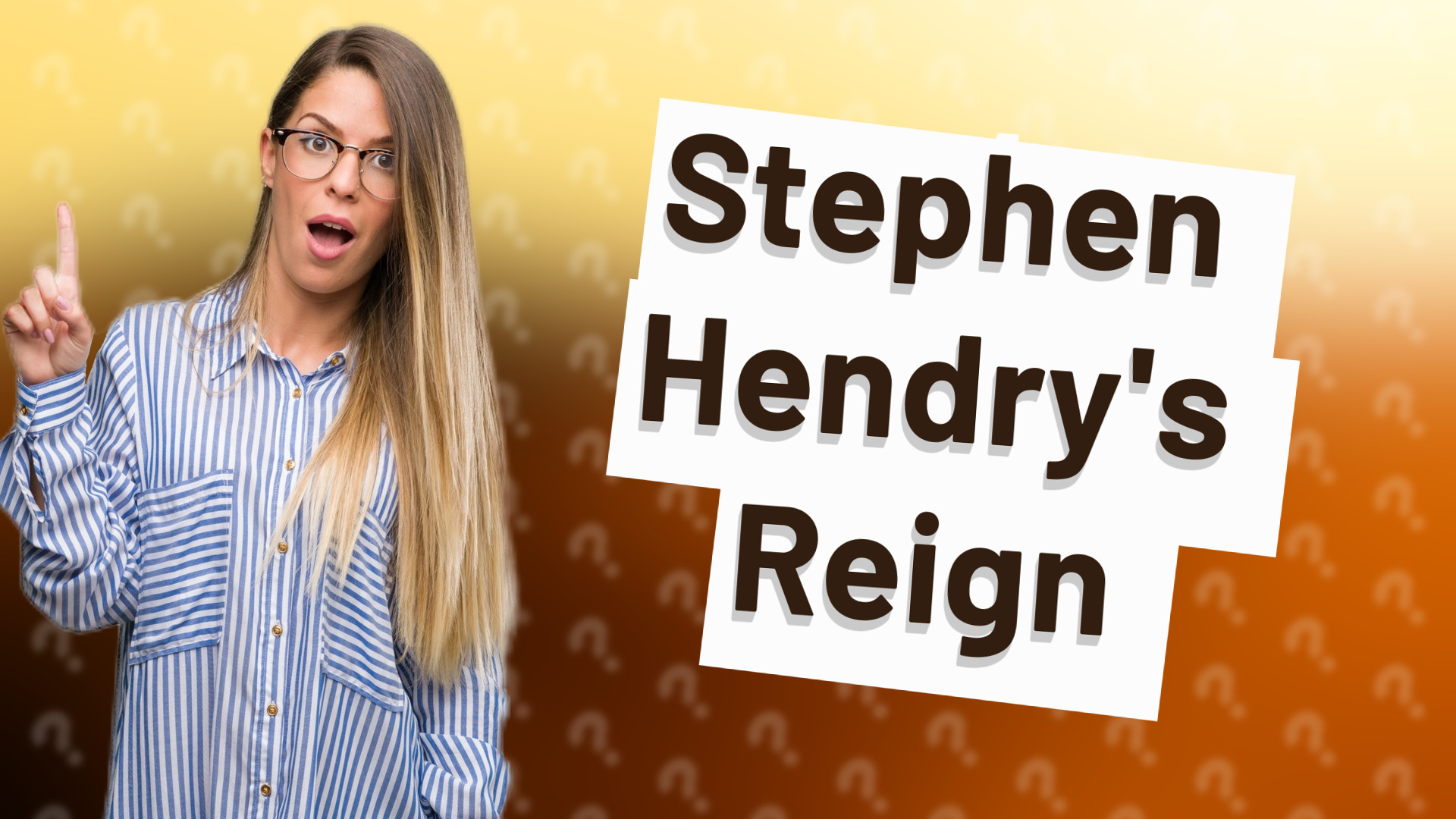 Stephen Hendry's Reign