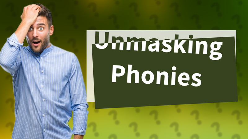 Unmasking Phonies