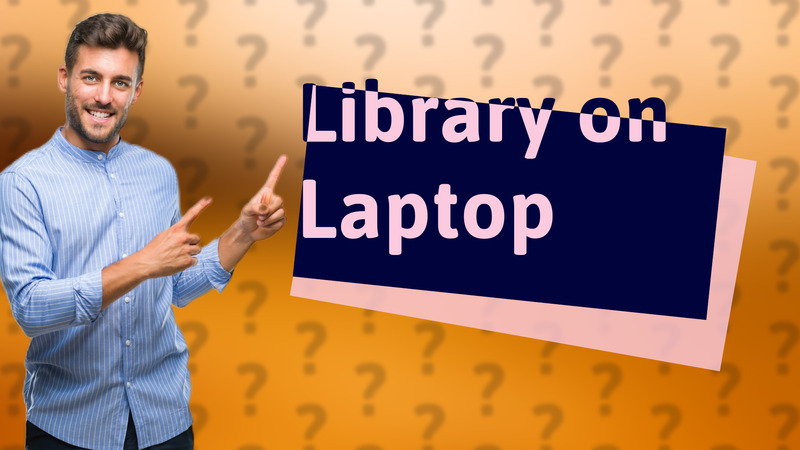 Library on Laptop