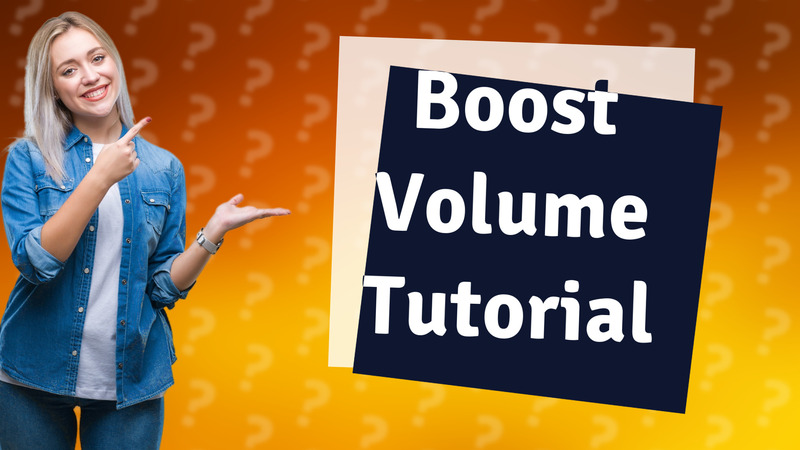 Boost Volume Tutorial