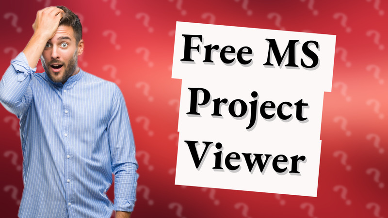 Free MS Project Viewer