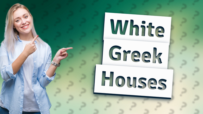 White Greek Houses