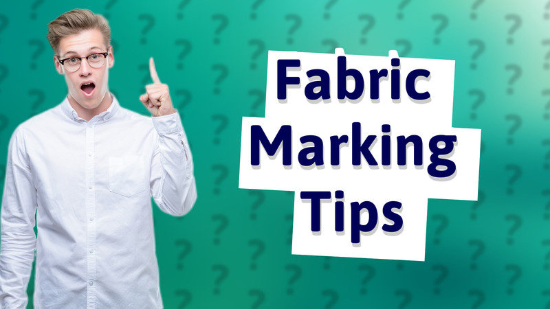 Fabric Marking Tips
