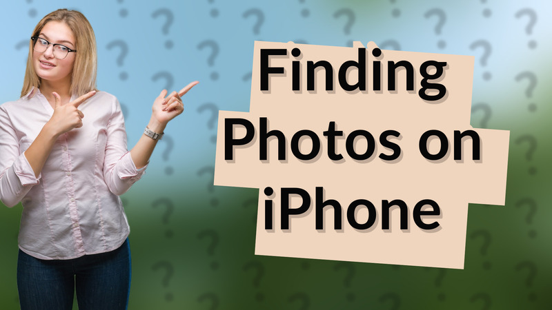 Finding Photos on iPhone