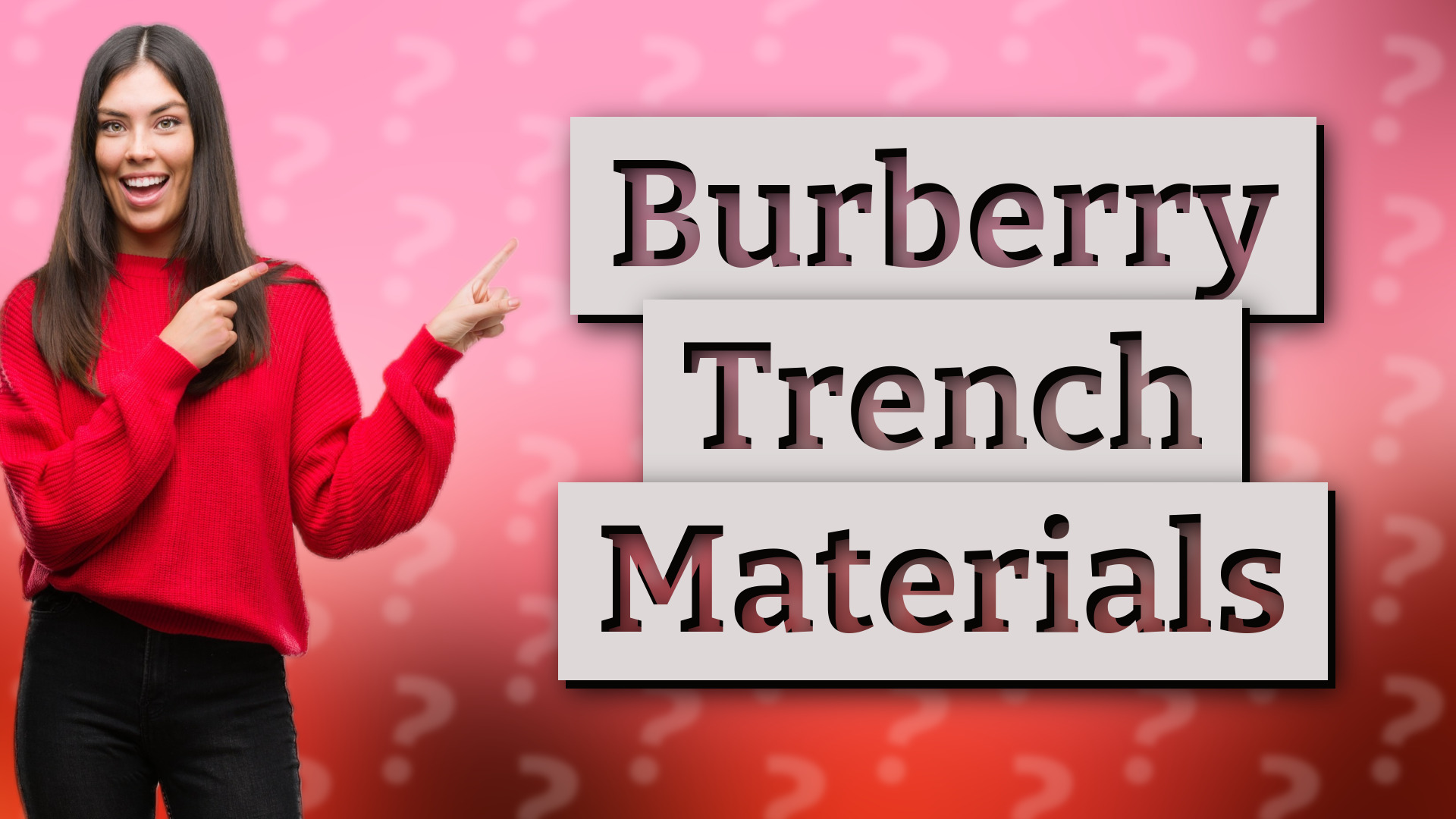 Burberry Trench Materials