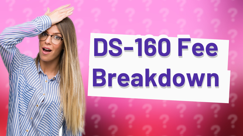 DS-160 Fee Breakdown