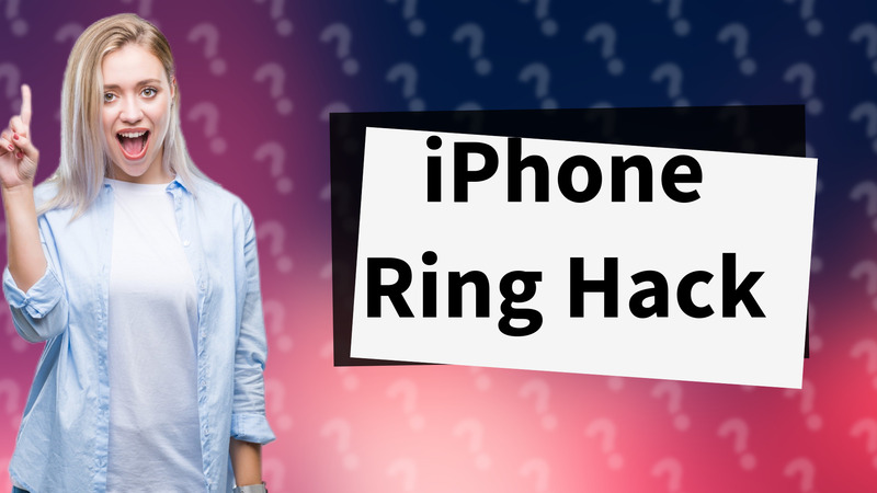 iPhone Ring Hack