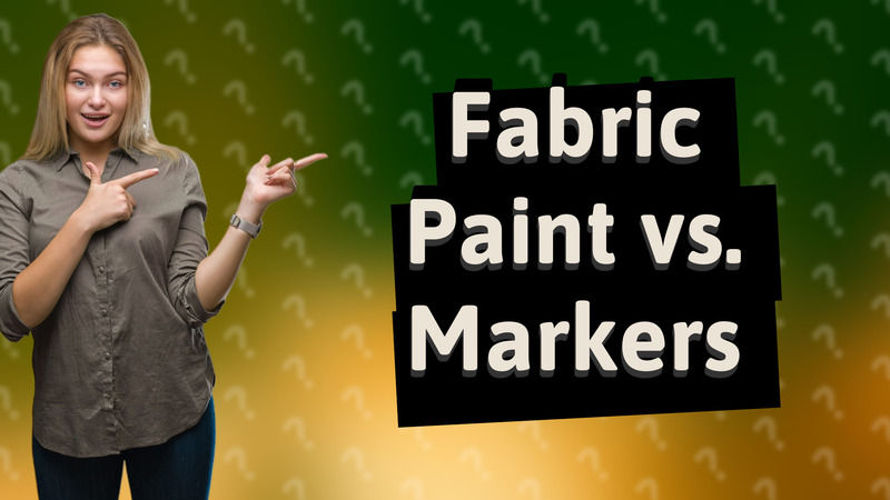 Fabric Paint vs. Markers