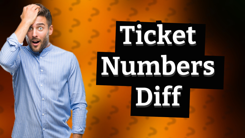 Ticket Numbers Diff