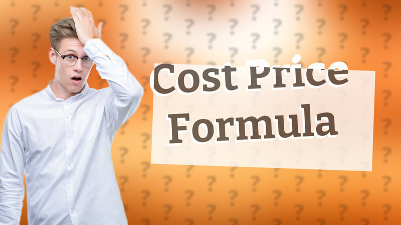 Cost Price Formula