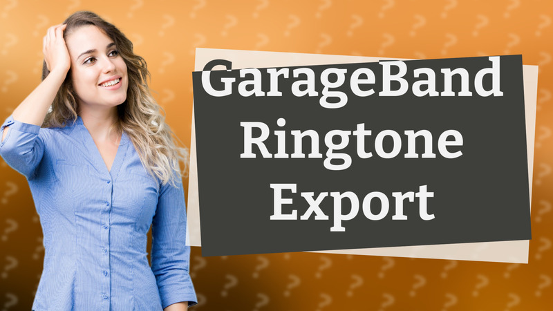GarageBand Ringtone Export
