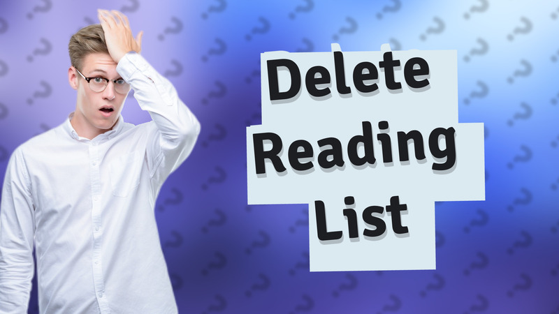 Delete Reading List