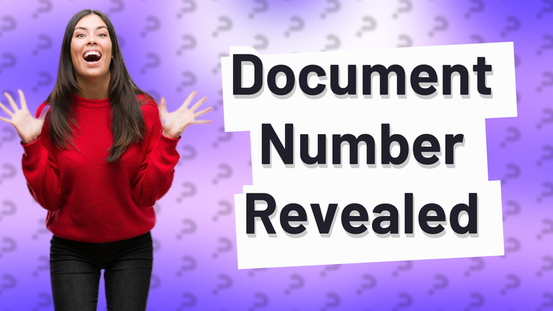 Document Number Revealed