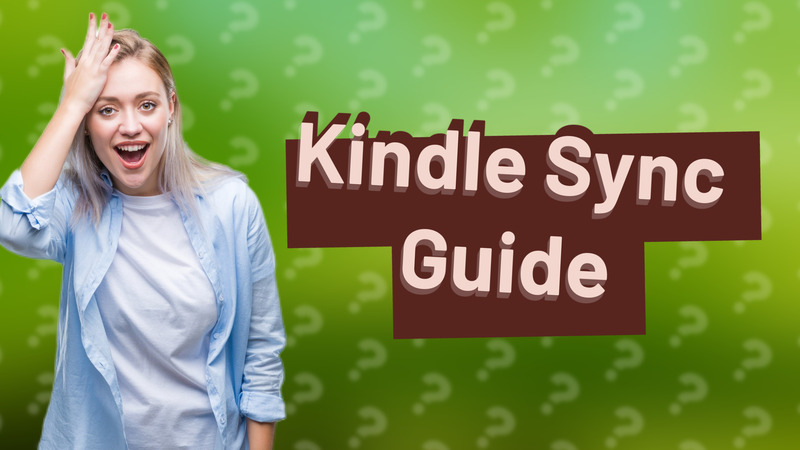 Kindle Sync Guide
