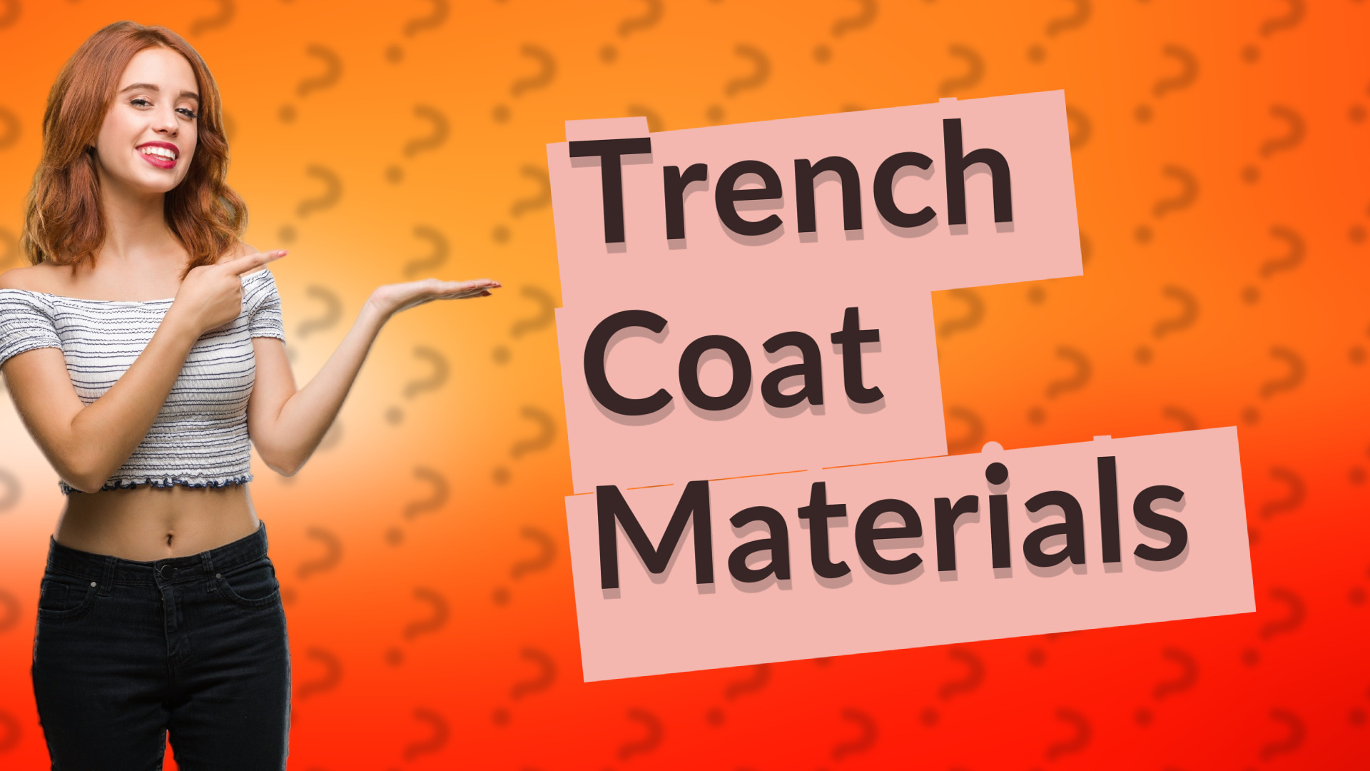 Trench Coat Materials