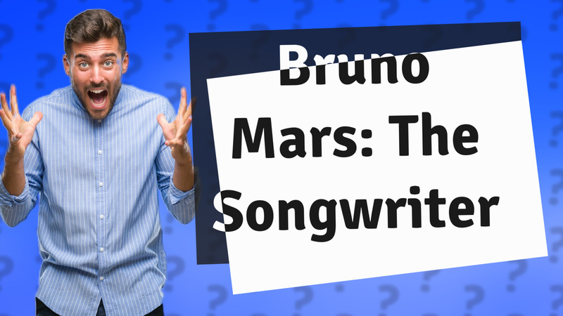 Bruno Mars: The Songwriter